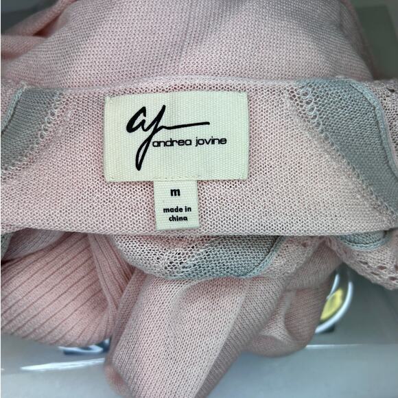 Andrea Jovine Women’s Open Front Longline Lightweight Cardigan, Pink, size M - Picture 7 of 11